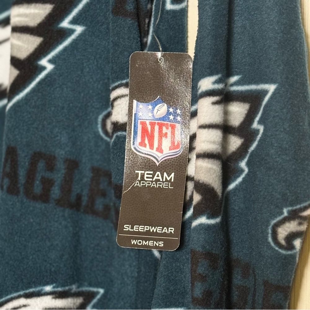 Philadelphia Eagles Ladies Highlight Microfleece Union Suit - Midnight Green - Picture 5 of 8